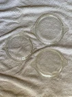 3 Pyrex 6" Glass Lids...681-C-29, 30 470-C, 470-C