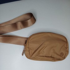 Pander bum Belt Bag tan brown Unisex mens ladies fanny pack gold