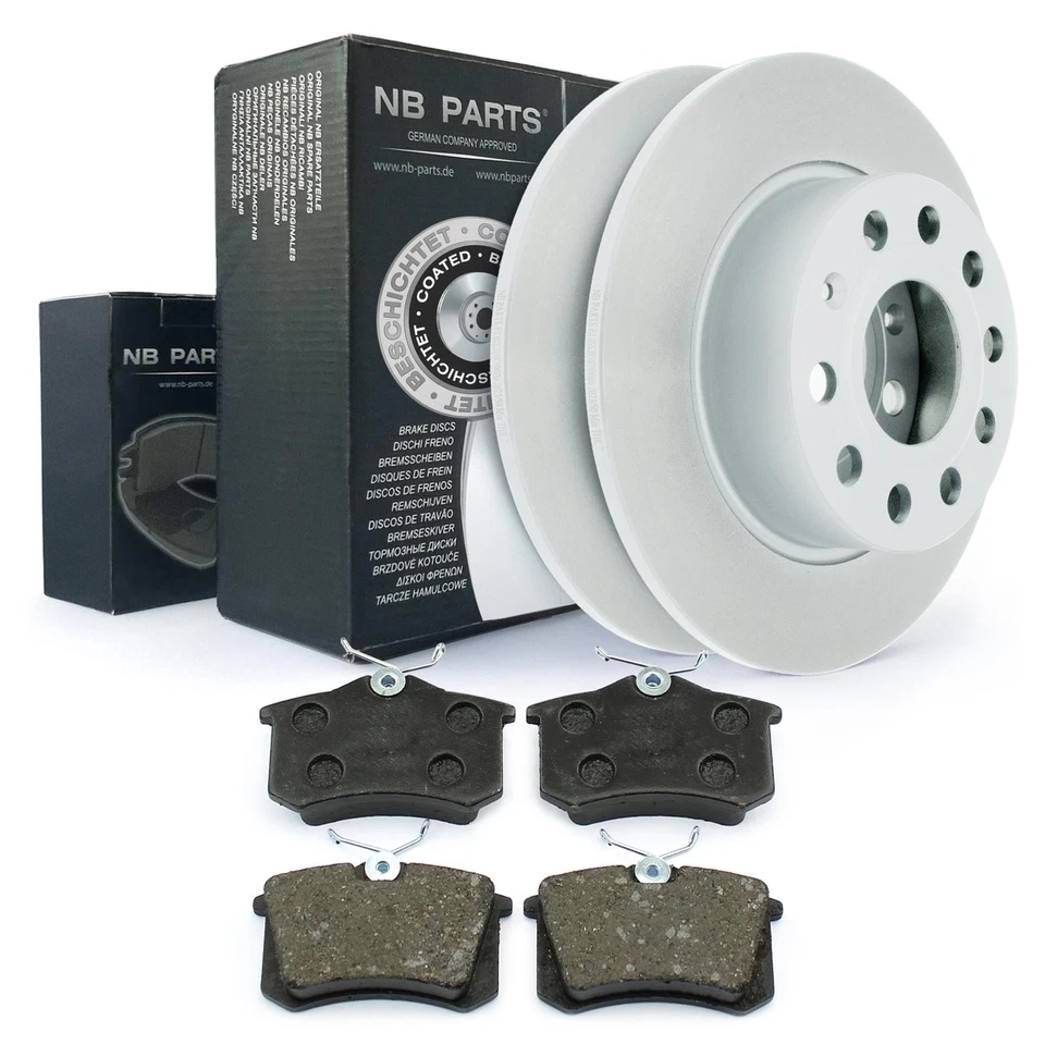 Bremsscheiben Beläge hinten 253mm voll für Audi A3 8P Seat Altea Leon Skoda Yeti