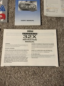 SEGA Manual Lot Of 10 (Game Gear, Genesis 32X, Promo Catalog, Console Paperwork)