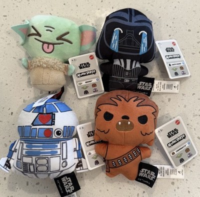 Star Wars Moodiverse Set Of 4 - Mini Plush Vader, Chewy, Grogu, R2-D2 Series 3