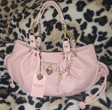 Juicy Couture Rolling On Satchel Shoulder Bag  In Pink Diamond NWT Viral