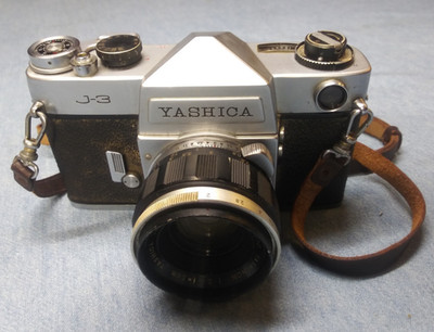 Vintage Yashica J-3  SLR 35mm Film Camera & Auto Yashinon 5cm Lens No. 315677