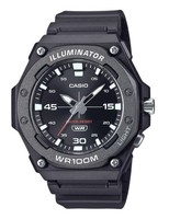 Casio Illuminator Schwarz Zifferblatt Quarz 100M MW-620H-1AV Herrenuhr