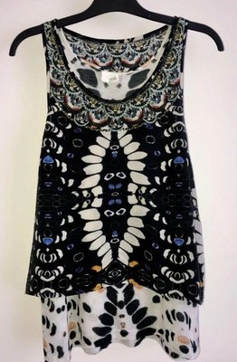 Camilla Franks RARE Monarch Double Two Tops In One Uk 8 10 Layer Vest Racerback