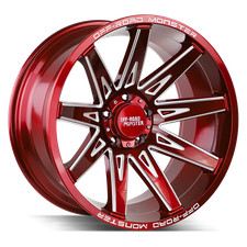 20x10 Off Road Monster M25 Candy Red Milled 6x139.7 -19et Set Of 4
