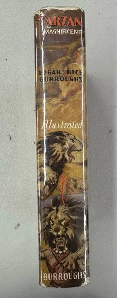 Edgar Rice Burroughs TARZAN THE Magnificent 1st Edition DJ 3500 printed - Image 3 of 4