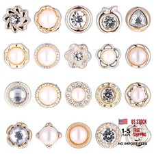 20 PCS Women's Shirt Brooch Buttons - No-Sew Pearl Cover - Invisible