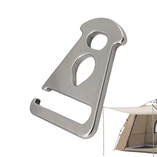 1pc Tent Rope Tensioner Camping Guyline Cord Fix Buckle Stainless Steel