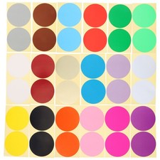 60 Sheets Colored Label Stickers Dot Assorted Coding Classroom Must Haves