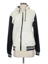 Assorted Brands Women White Zip Up Hoodie S