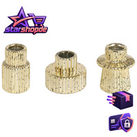 Glas Kerzenhalter 2-In-1 Teelichthalter Taper Kerzen 3 StüCk Gold FüR Hochzeit