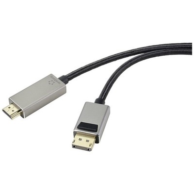 Renkforce DisplayPort / HDMI Kabel DisplayPort Stecker, HDMI-A Stecker 3.00 m...