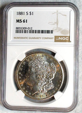 1881 S Morgan Dollar NGC MS61 GORGEOUS UNCIRCULATED $1 Coin!