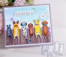 Lustige Hunde Metall Stanzformen Set. Scrapbo...