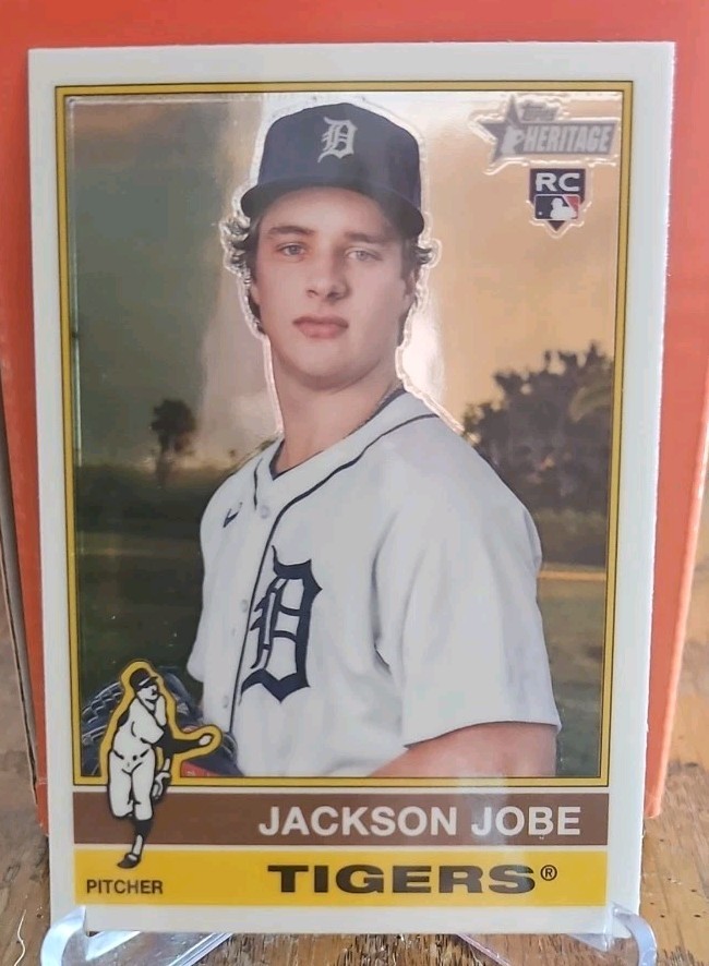 2025 Topps Heritage - Jackson Jobe #389 Chrome (RC)