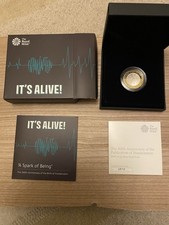 Royal Mint 2018 UK £2 Silver Proof Frankenstein 200th Anniversary COA 1572