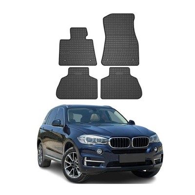 OMAC Floor Mats Liner for BMW X5 F15 F85 2014-2018 Rubber Black 4Pcs