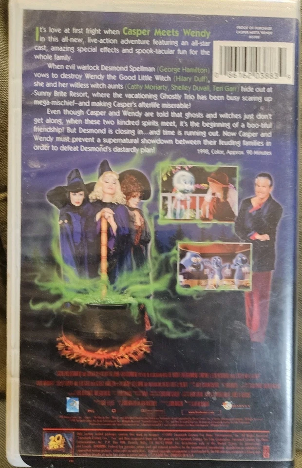 Casper meets Wdndy, VHS 1998, Estate Item As Is Good Cond Clamshell Case - Image 3 of 3