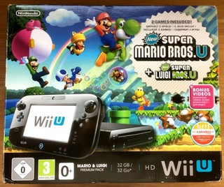 MARIO & LUIGI PREMIUM PACK CONSOLE NINTENDO WII U 32 GO COMPLÈTE PAL EUR CIB OVP