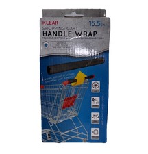 Klear Shopping Grocery Cart Reusable Neoprene Handle Wrap- Black New