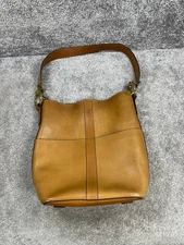 Frye Hobo Bag Womens Ilana Brown Leather Inner Pocket Bucket Shoulder