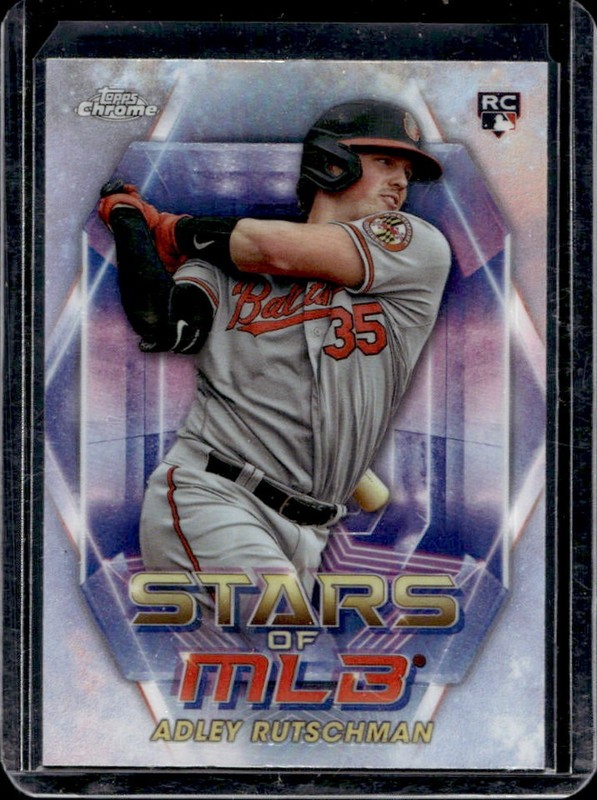 2023 Topps Adley Rutschman Stars of MLB RC Chrome Rookie #SMLBC-22 Orioles