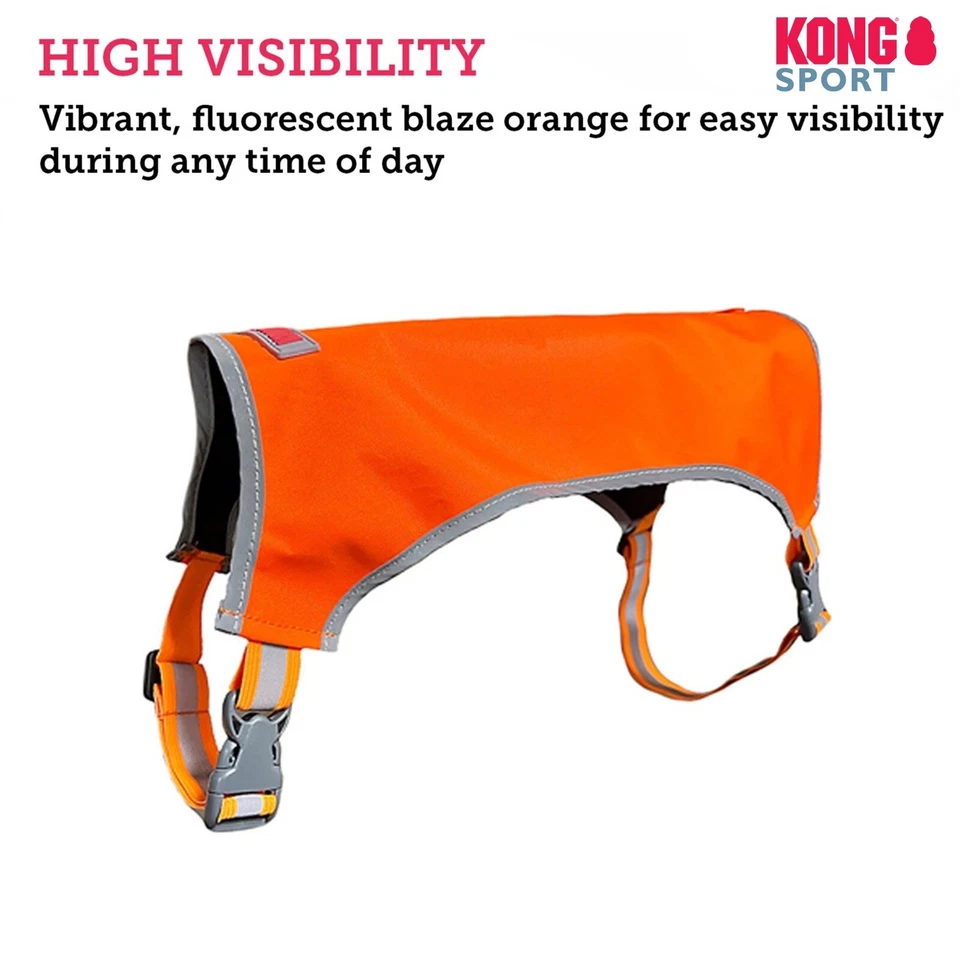 Kong Reflective Dog Safety Vest Walking High Visibility Outdoor Harness - Image 3 of 4
