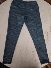Women's RBX Live Life Active Tech Flex Size Medium Ankle Length Leggings Blue