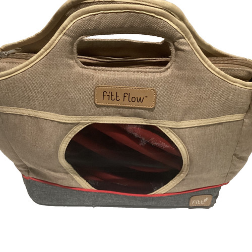 FITT Flow 50 Ft Expandable Red Garden Hose Lightweight No Kink Design Ergonomic