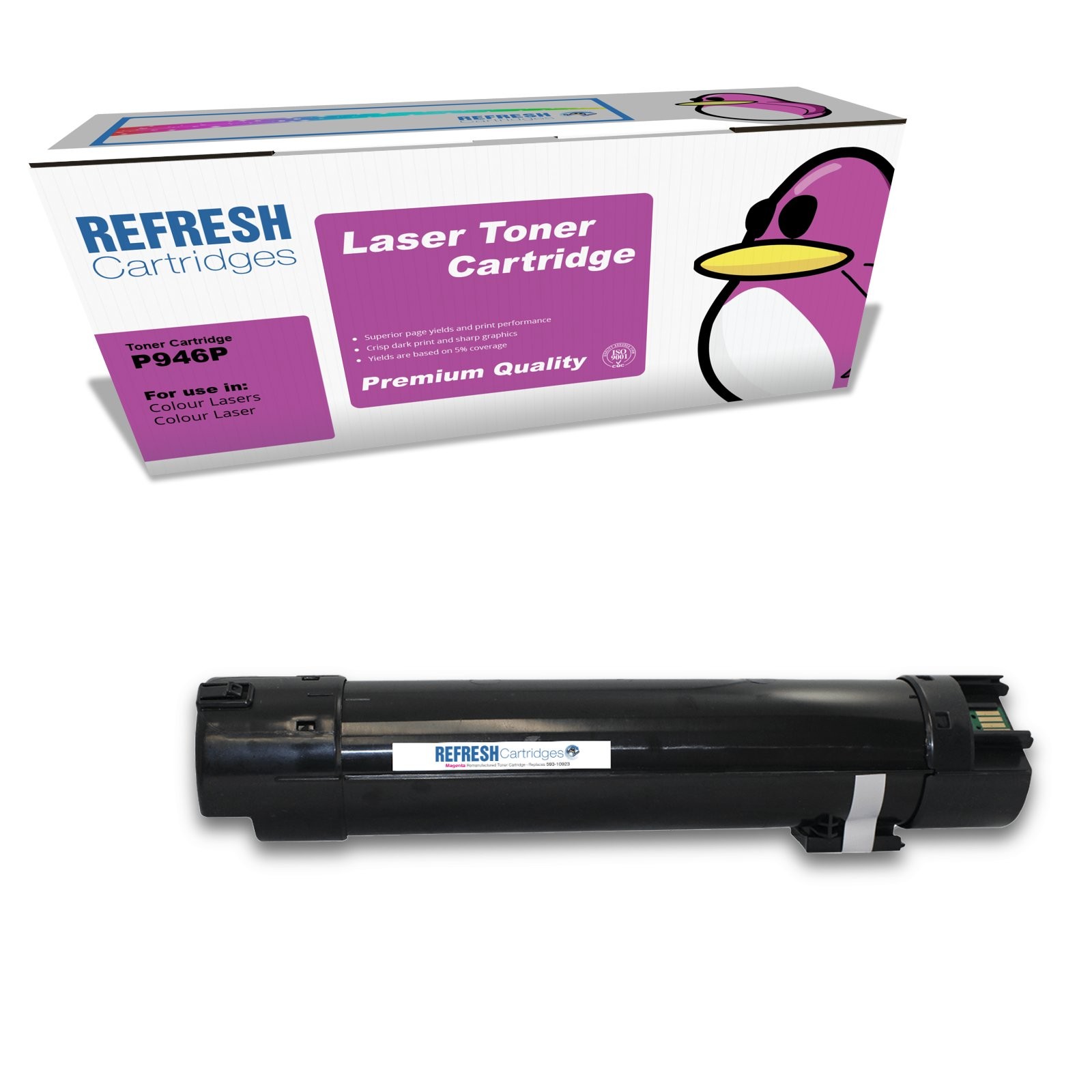 Refresh Cartridges Magenta 592-11519 Toner Compatible With Dell Printers