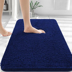 Bathroom Rugs Extra Soft Chenille Bath Mat Quick Dry With Rubber Backing