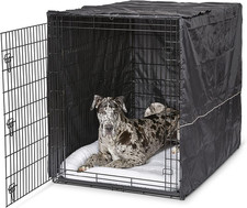 Midwest Homes for Pets XXL Dog Crate Cover, Black Polyester Privacy Kennel Cover