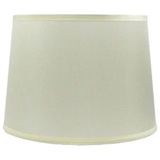 French Drum Lamp Shade, 12" Top, 14" Bottom, 10" Slant