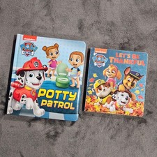 Nickelodeon Paw Patrol Board Books Set: Potty Patrol Lets Be Thankful