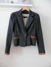 Just Cavalli by Roberto Cavalli Leather finished Blazer - sz It40