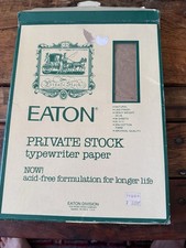 Vintage Eaton Private Stock Typewriter Paper Natural Laid Finish 24 LB 80 openbx