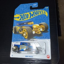 2026 HOT WHEELS Bone Shaker Hot Rod 58th Anniversary 1/6 NEW Blue & Gold Scull