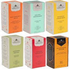 Variety Pack Premium Tea Bags, 6 Flavors, 20 Tea Bags Each, Egyptian Chamomile,