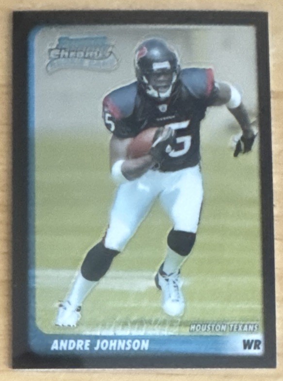 Andre Johnson 2003 Bowman Chrome Rookie Card #195 (7116)