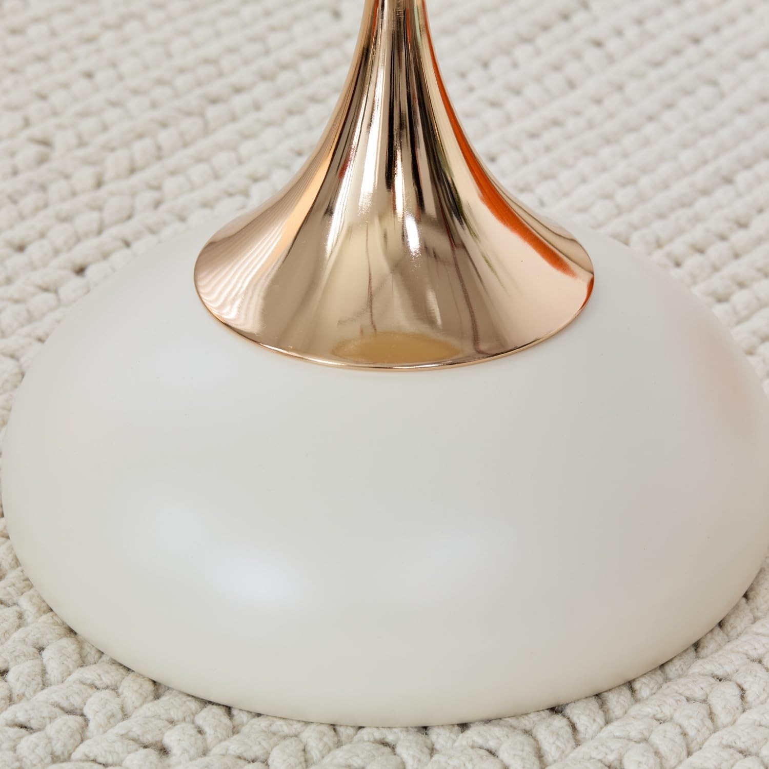 Modern Round Side Table with Gold Pedestal Base, Black Metal Top, Accent End ...