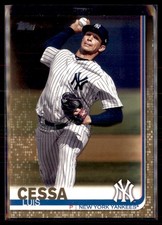 2019 Topps Update Gold Luis Cessa New York Yankees US286 /2019