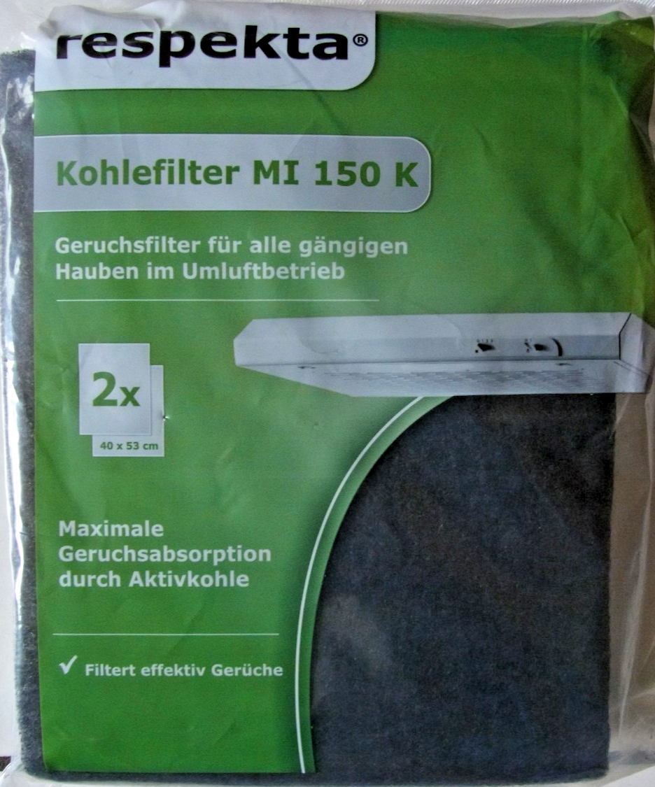 Respekta Resp Kohlefiltermatte Mi150k 1 Set = 2 Stk., Dunstfilter - Bild 3