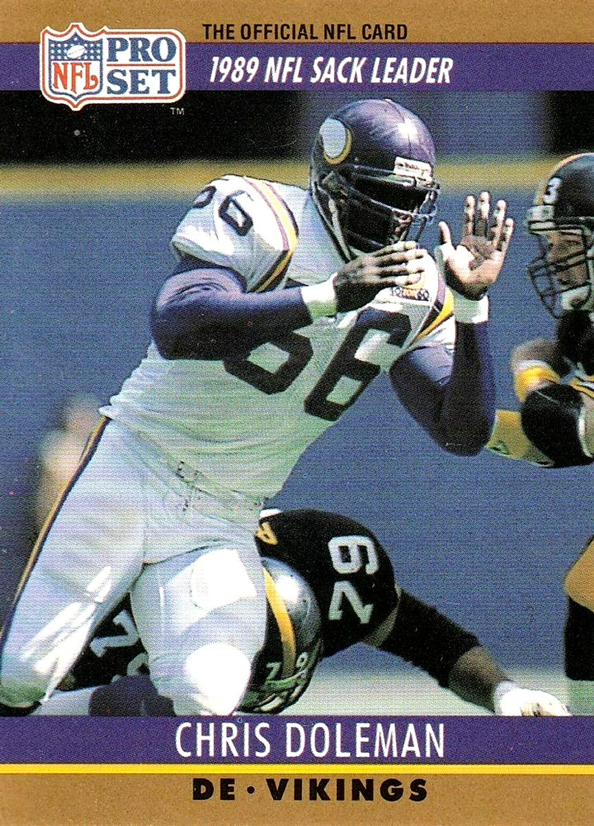 1990 Pro Set 18A Chris Doleman ERROR (Townsent, Jeffcoact