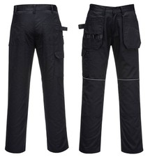 Portwest Cargo Mens Work Trousers Combat Heavy Duty Knee Pads Pockets -245g Size