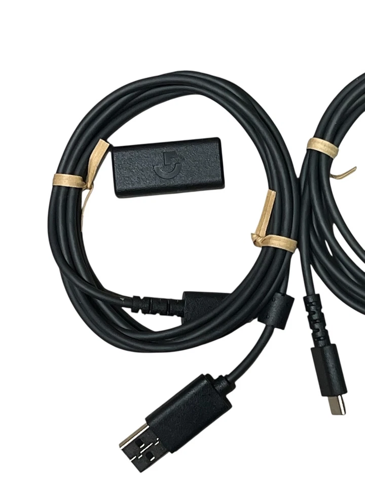 Replacement USB Charging Cable Cord Logitech G502X Wireless Gaming Mouse 3 Set - Image 3 of 4