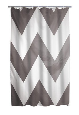 RIDDER Duschvorhang Textil Pico grau 180x200 cm Duschvorhang, Vorhang, Duschvorh
