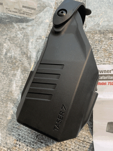 NEW! SafariLand Taser 7 Left Hand BLK Holster 7520-464-411 P707 w Cartridge clip - Picture 4 of 11