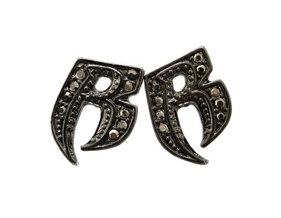 送税込【RUFF RYDERS x KING ICE】HANGING LOGO EARRINGS☆(2色) King Ice Ruff Ryders Entertainment Logo Necklace