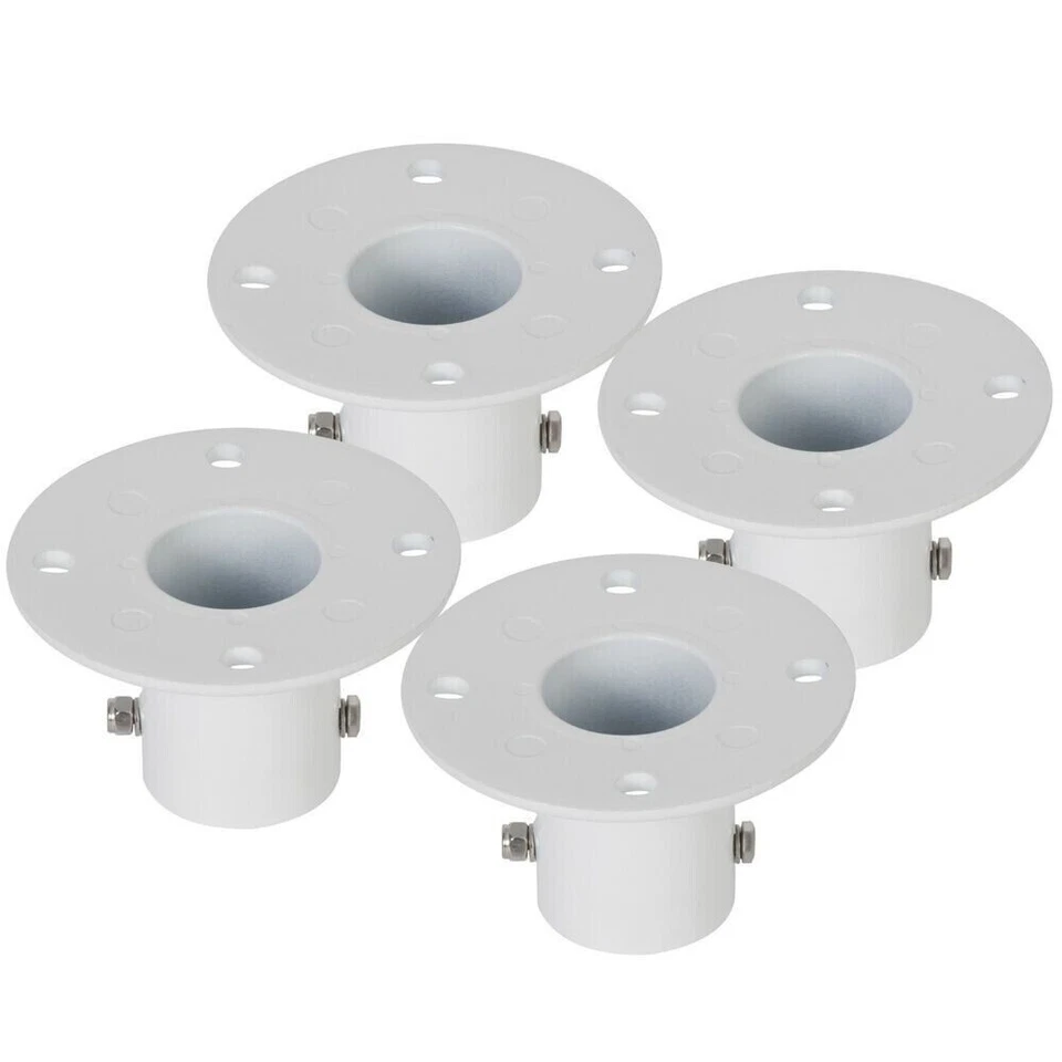 Aluminum Slide Deck Flange w/ Flange Bolt For Inground Swimming Pools 4 pcs - Image 3 of 4